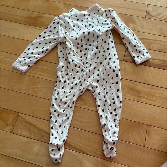Bonds Baby Sleeper Pajamas Footie PJs Leopard Size 0000 Newborn Bamboo Viscose - Picture 9 of 11
